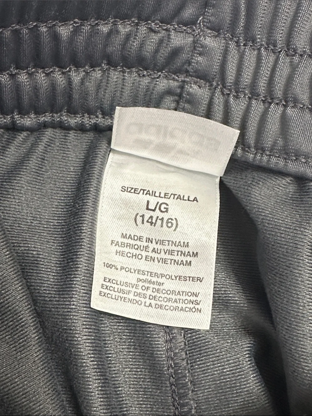 Adidas Gray Track Pants Pull On Youth Kids Size Large 14/16